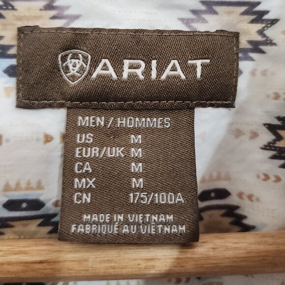 Ariat Men's Team Warner Classic Embroidered Shirt Size Medium - Picture 13 of 16